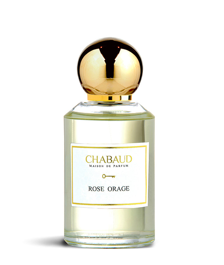 Chabaud Rose Orage Eau de Parfum 100ml bottle on white background