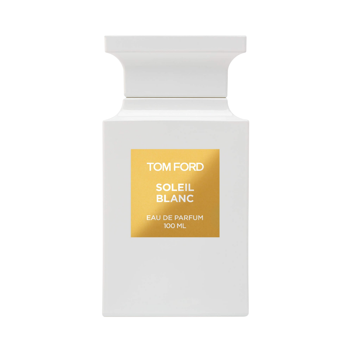 Tom Ford Soleil Blanc Eau de Parfum bottle on white background